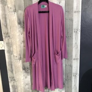 Long Lilac Duster Cardigan Super cozy comfortable